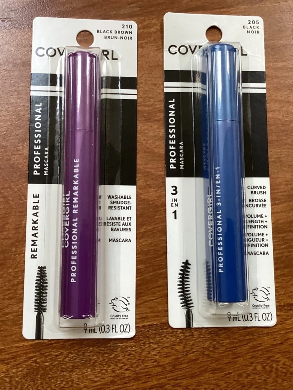 Covergirl Professional Mascara Bundle Black brown 210 Black 205 0.3 fl oz NEW